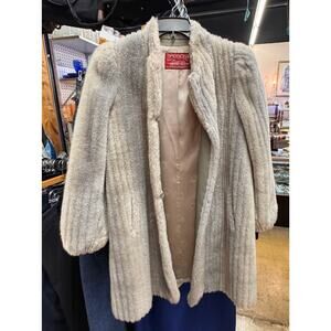 Faux Fur Coat Sasson Juniors Paris Monterey Mills Luxury Jacket Women’s M/L